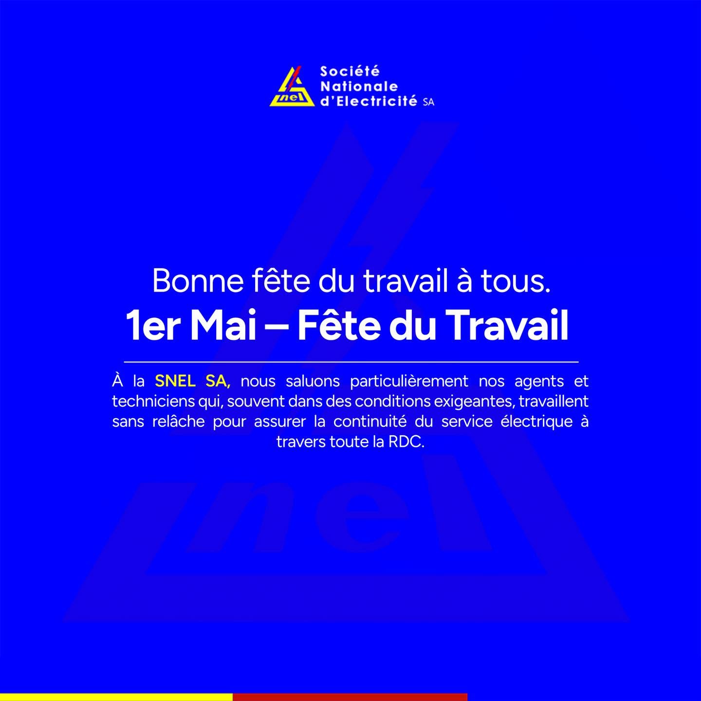 Fête du travail — SNEL SA — SNEL SA